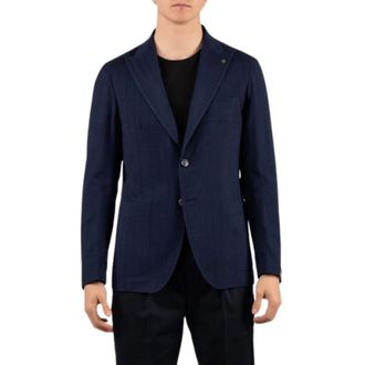 Tagliatore Blazers, male, Blue, Size: XL Single-Breasted Blazer