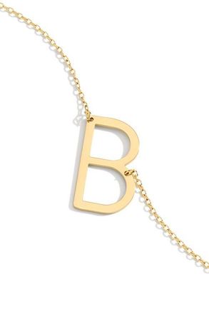 Mint & Lily Statement Initial Necklace in Letter B at Nordstrom