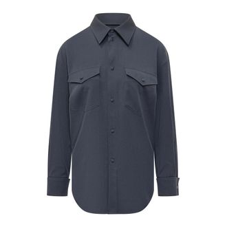 Kenzo Shirts, female, Blue, Size: 2XS Overshirt