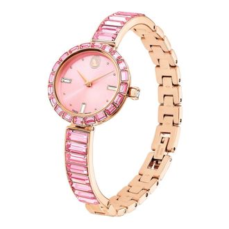 Swarovski Horloge Unisex Matrix Armband 25 mm Ros&eacute;goud Toon Roze 5679890 - unisex - Horloges - Roze - ONE Size - Accessoires