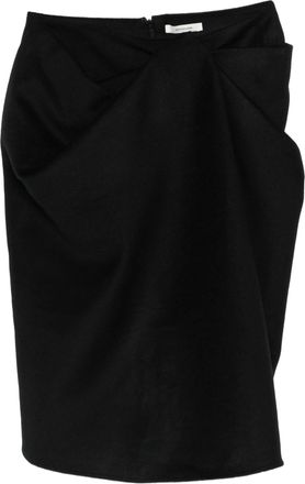 Entire studios Crease Skirt Black Wool