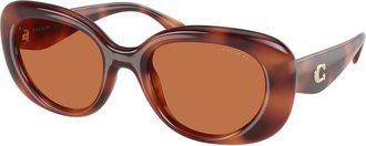 Coach HC8391U CR609 577473 Womens Sunglasses Tortoiseshell Size 53
