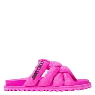 Jimmy Choo London Kes Moire Fabric Flat Sandals, Brand Size 36.5 ( US Size 6.5 )