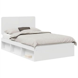 vidaXL Estructura De Cama 135 X 190 Cm Madera De Pino Macizo Vidaxl