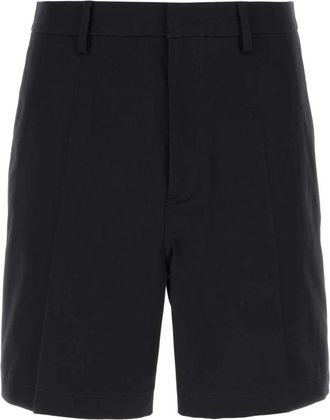 Valentino Garavani Stretch Katoen Bermuda Shorts - Heren - Korte Broeken - Blauw - M - Katoen - Korte Broeken