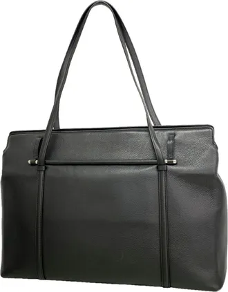 Cartier Black Leather Tote Bag (Pre-Owned)