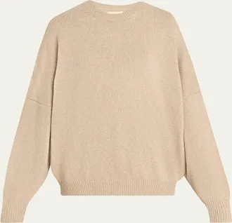Khaite Margaux Cashmere Crewneck Sweater