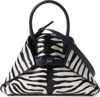 Akris Little AI Convertible Tote in Zebra Stripes Small at Nordstrom