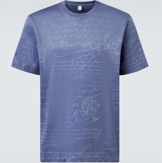 Berluti Printed cotton jersey T-shirt