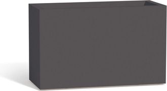 Monacis Monacis - Jardinera rectangular de resina 80x35 cm mod. Flowerpot Antracita