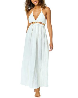 Anne Cole Maxi V-Neck Jeweled Dress