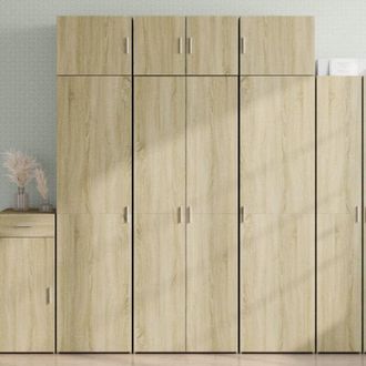vidaXL Vidaxl - Aparador Alto Madera De Ingenier&iacute;a Roble Sonoma 70x42,5x185 Cm