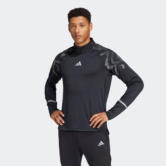 adidas Rollkragenshirt ADIDAS PERFORMANCE ULT HIVIS 1/2 M, Herren, Gr. XL, schwarz, Obermaterial: 93% Polyester, 7% Elasthan, Shirts Rollkragenshirt, Running
