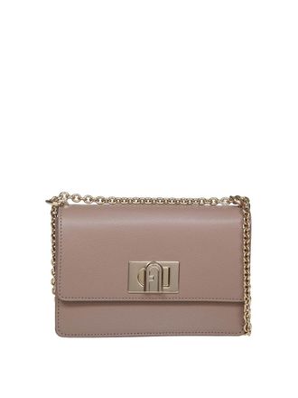 Furla 1927 Leather Bag with Jewel Closure
