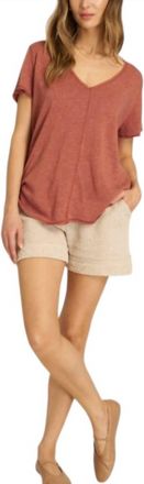 Bloomingdale's Wearever Tee Top In Desert Clay