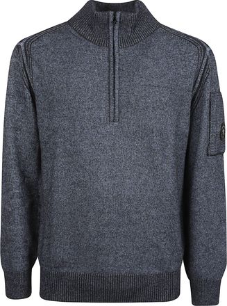 C.P. Company Half-Zip Textured Knit Sweater