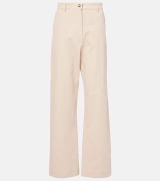 *SPORTMAX* Siamese ハイライズワイドレッグジーンズ ベージュ Sportmax Siamese high-rise wide-leg jeans from $440.00 - on