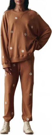 The Great. Slouch Sweatshirt In Suntan