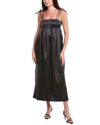Ganni Satin Midi Dress