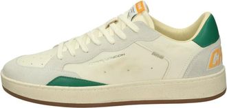 Crime London Leren Low-Top Sneakers - Heren - Sneakers - Wit - 41 EU - Leer - Schoenen