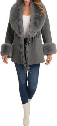 Love Token Charlotte Coat In Grey