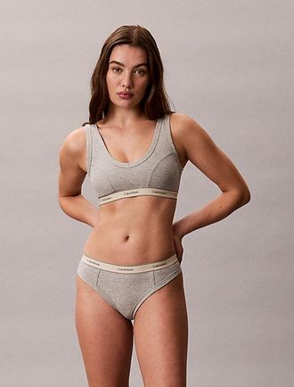 Calvin Klein Thong - Heritage Classic Cotton Stretch