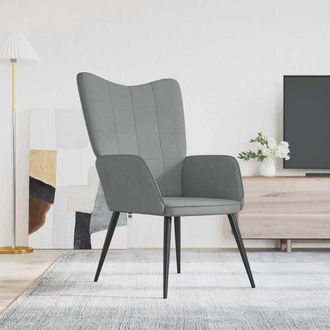 vidaXL Sill&oacute;n De Relax De Tela Gris Claro Vidaxl