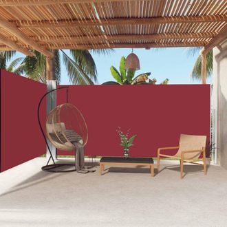 Berkfield Home Retractable Side Awning Red 180x600 cm