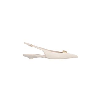 Valentino Garavani Ballerina VLogo The Bold Edition - female - Valentino Garavani - Ballerina Shoes - White - 8 UK - Shoes