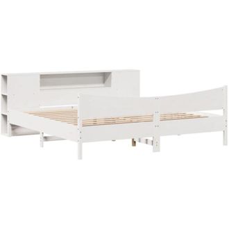 vidaXL Vidaxl - Bed Frame without Mattress White 180x200 cm Super King Solid Wood Pine