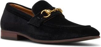 Steve Madden Jandre Velvet Bit Loafer in Black Velvet at Nordstrom, Size 11.5