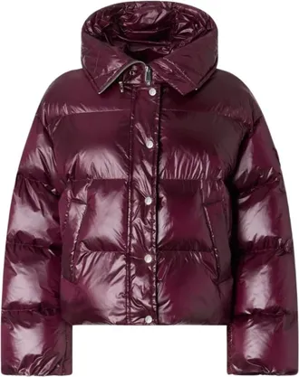 Pinko Pinko, Jassen, Dames, Bruin, XS, Polyester, Impasto Down Jacket