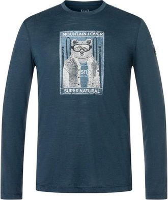 super.natural Bearski L/S Longsleeve f&uuml;r Herren | blau
