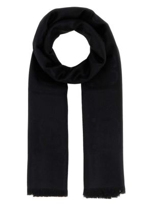Gucci Black Solid Scarf