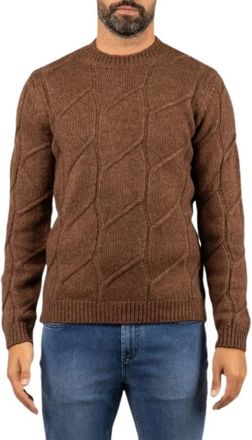 Alpha Industries Maglia Alpha - Heren - Ronde hals truien - Bruin - S - Katoen - Truien & Vesten