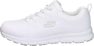 Skechers Womens Nampa Beja Medical Service Shoe, White Synthetic, 5 UK