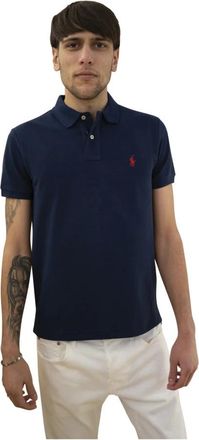 Ralph Lauren Slim-fit Polo - Heren - Polos - Blauw - M - Leer - Tops