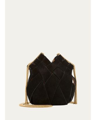 Ulla Johnson Charlotte Mini Woven Crossbody Bag with Chain