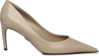 Dolce & Gabbana Beige Leren Hak Sandalen - Dames - Pumps - Beige - 41 EU - Leer - Schoenen