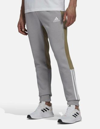 adidas Mens Adidas Ess Colourblock Fleece Pant - Grey - Size: 33/32/32/38/Regular