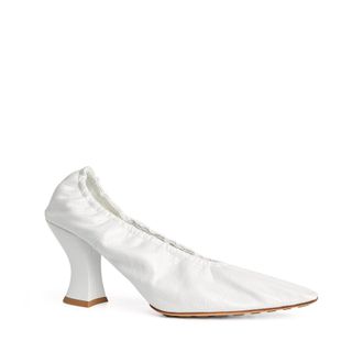 Bottega Veneta Almond 75mm Pump - White