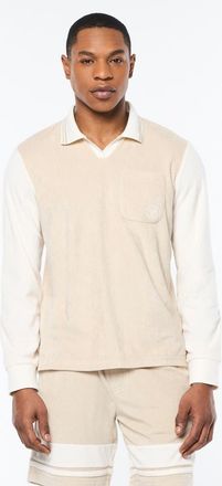 Sergio Tacchini Alvar Long Sleeve Polo in Fog at Nordstrom, Size Xxx-Large