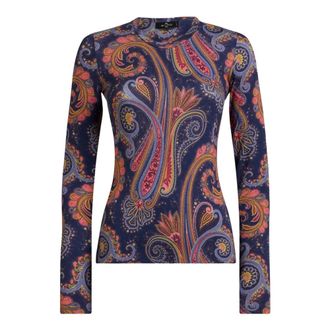 Etro X0885 Long-Sleeved Top - Dames - Tops - Veelkleurig - Maat: XL