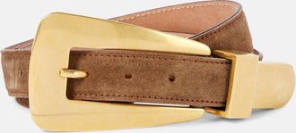 Khaite Lucca suede belt
