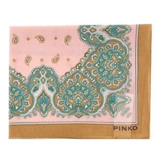 Pinko Bandana print cotton scarf Woman One Size