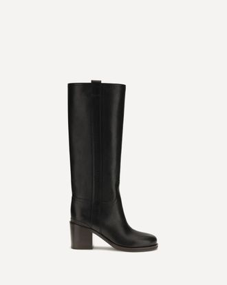 Brunello Cucinelli Leather high Boots with monile Female 37