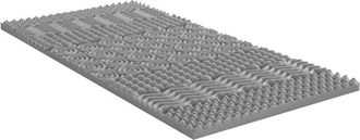 Vente-Unique Vente-unique - Topper 140 x 190 cm memory foam 7 zone purificanti al carbone sp. 5 cm - nisida di naturea