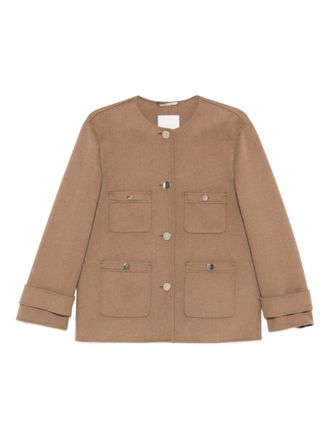 Max Mara buttoned pocket jacket - Brown