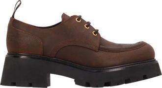 Celine Laced Shoes, female, Brown, Size: 10 US Triomphe Derby