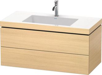 Duravit Lavamanos Duravit L-cube Con Base Mural, 100x48 Cm, 2 Cajones